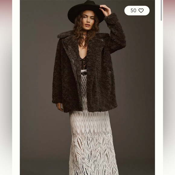 Curly Faux Fur Moto Jacket